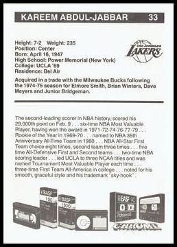 1982-83 Lakers BASF